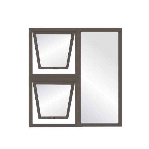 Aluminium Window Bronze 1200 × 900 – 28mm Clear Glass