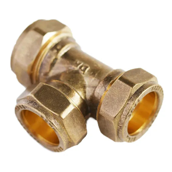 BRASS TEE CXCXC 22MM