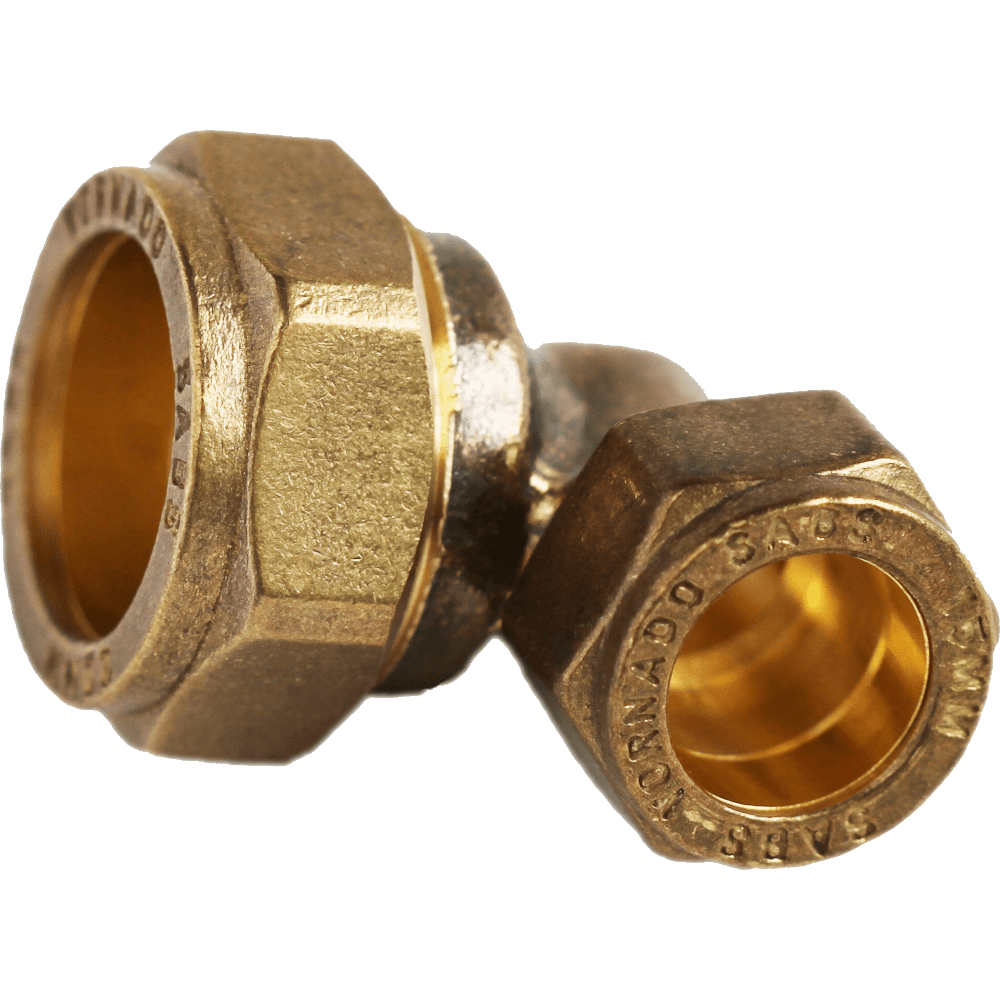 BRASS RED ELBOW CXC 22X15MM